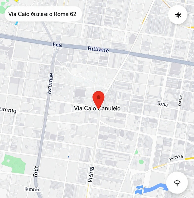 Mappa con posizione dell'ufficio in Via Caio Canuleio, Roma